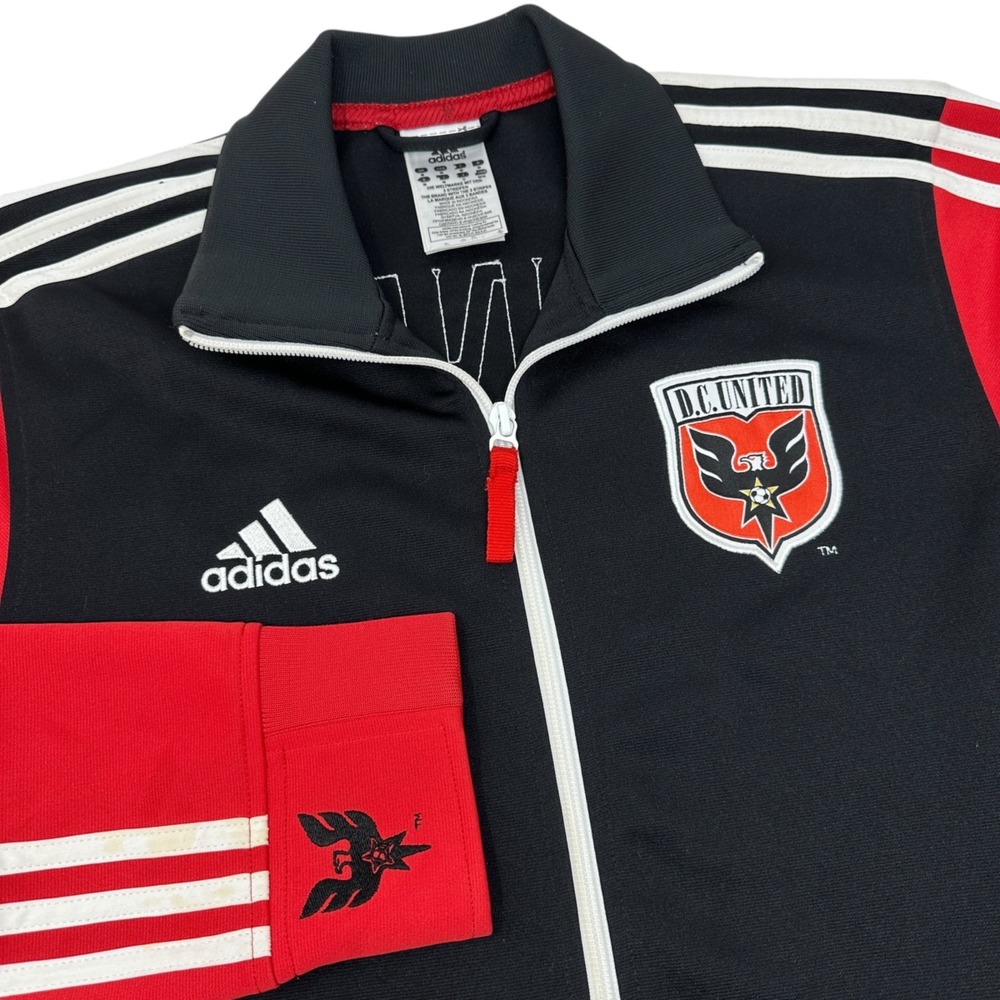 DC United Vintage Adidas Full Zip Track Jacket MLS‎ Size Medium